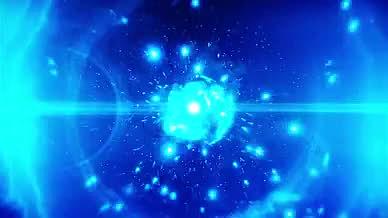 大气蓝色粒子科技片头ae模板视频的预览图